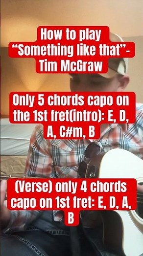 Guitar how to play “Something like that”- Tim McGraw #guitarist #musician #fyp #4urpage #singer