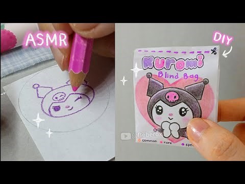 Making BLIND BAG Paper Diy 💖 Kuromi 💸✨ | Asmr | Drawing | Tutorial