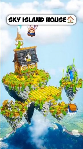 Minecraft Sky Island House Tutorial 🏡 How to Build #minecraft