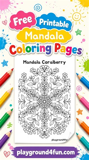 Free Mandala Coloring Pages