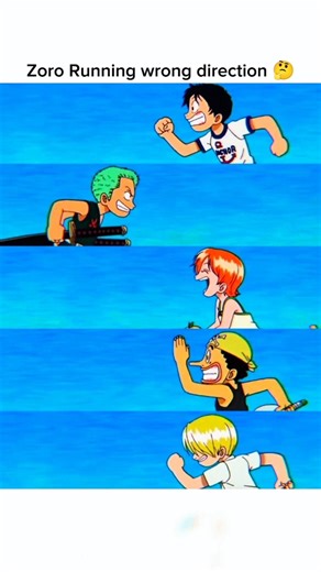 Zoro is Running wrong direction ❓ 👀 #anime #onepiece #zoro