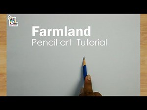 Farmland pencil sketch and shading with pencil || Pencil art tutorial || PAINTLANE