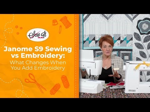 Janome S9 Sewing vs Embroidery: What Changes When You Add Embroidery