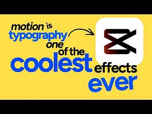 Motion Typography Smooth Animation in CapCut - CapCut Tutorial