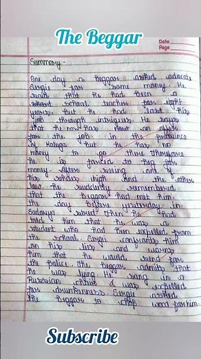 Class 9th | The Beggar | Summary | English NCERT | Important Summary | #studygyan