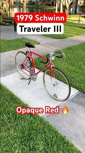 1979 Schwinn Traveler III Opaque Red 🔥🧰 #schwinnbikes #automobile #bicycle #vintage #bmx #stingray