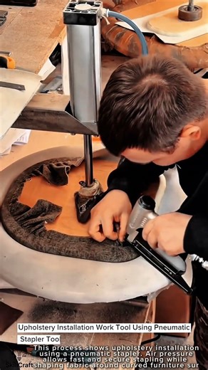 Upholstery Installation Work Tool Using Pneumatic Stapler Tool #worktool