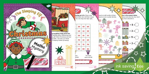 The Sleeping Elf Christmas Maths Mystery (Year 1)