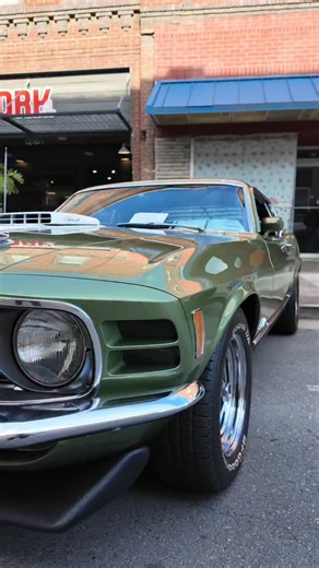 3K views · 8.4K reactions | 1-10 Rate this gorgeous 1 of 1, 1970 Mustang Mach 1 428 4-speed with a shaker, lime metallic with a white stripe. | Muscle in the Mountains | Facebook