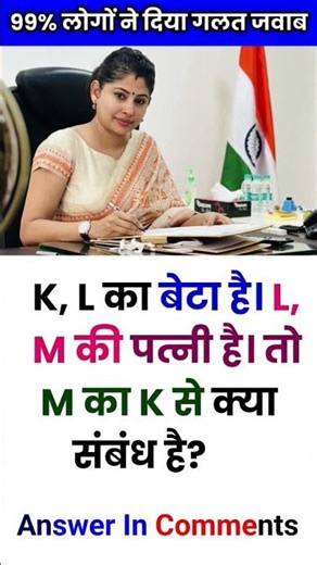 Blood Relation Question🤔 | #blood #gk #short #viral