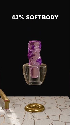 Soft Body to Rigid Body Simulation