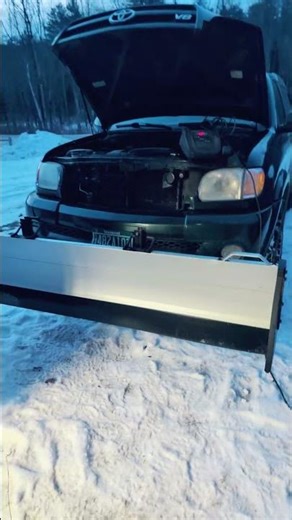 I got the snowsport plow on the front of the truck.