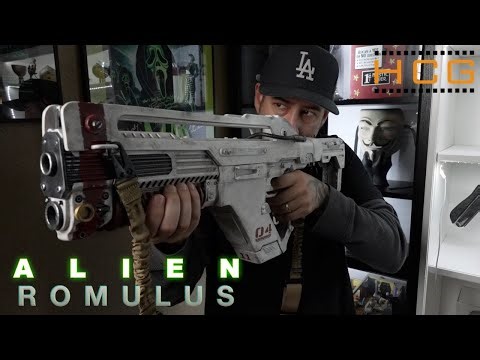 HOLLYWOOD COLLECTIBLES GROUP ALIEN ROMULUS PULSE RIFLE UNBOXING!!!