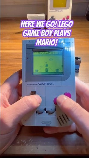 Here We Go! LEGO Game Boy Plays Mario!