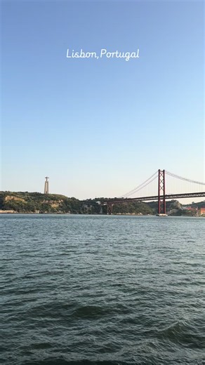 one of my favorite ways to explore Lisbon was through a sunset boat tour ⛵️🇵🇹⛵️ #lisbon