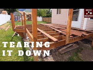 Tearing Down my Deck in 5 min!