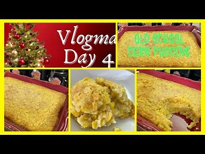 A Easy And Quick Holiday Side Dish /OLD SCHOOL CORN CASSEROLE/PUDDING/VLOGMAS DAY 4