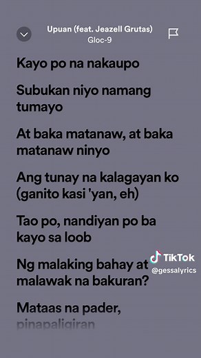 Upuan by Gloc-9 Lyrics and Full Song