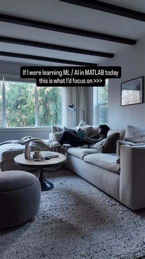 A lot of students ask where to start with ML / AI in MATLAB… this is what I’d actually focus on. → Statistics & Machine Learning Toolbox: learn the fundamentals: classification, regression, clustering, feature selection, and use apps like Classification Learner to prototype quickly → Deep Learning Toolbox: build and train neural networks (CNNs, LSTMs, GANs), use transfer learning, and create real projects with signals, images, or time-series data → Reinforcement Learning Toolbox: train agents th