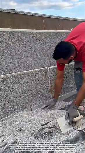 Stone Texture Wall Finishing | Exterior Construction Technique