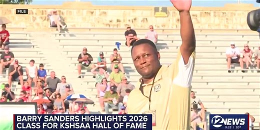 Barry Sanders highlights 2026 class for KSHSAA Hall of Fame