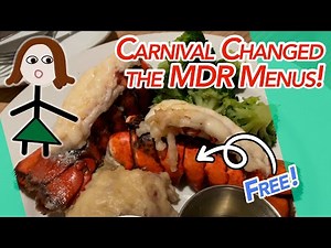Rating and Reviewing Carnival's *NEW* Main Dining Room Menus