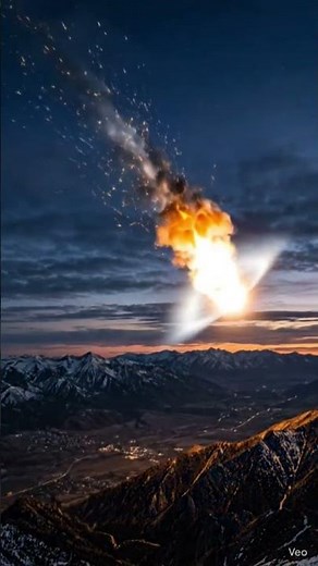 Meteorite Burning Through Earth's Atmosphere