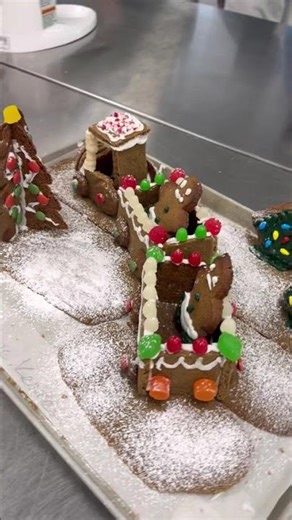 Gingerbread challenge by our culinary students ❤️#gingerbread #christmas2025