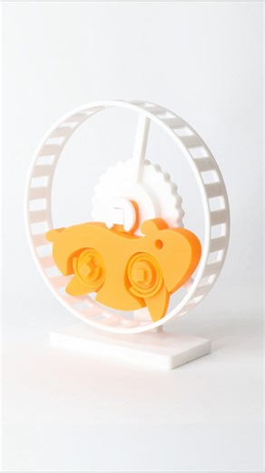 3D Printed Hamster Wheel. #3dprinting #hamster #pets