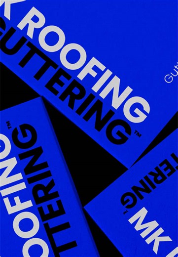 Logo & Visual Identity design for MK Roofing & Guttering #logos #design #collection #logotype #logodesign #branding #identity #brand #marks