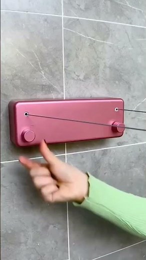 Retractable Washing Line – Heavy Duty Clothesline for Indoor & Outdoor! 🧺✨ #Shorts