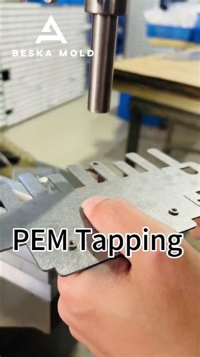 How PEM Nuts Are Installed in Seconds 🔩 #precisionmachining #sheetmetal #shorts