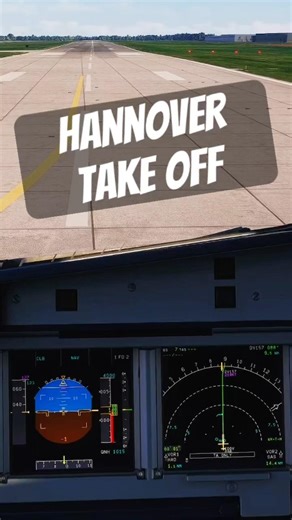 MSFS 2024 Fenix Airbus A319 Lufthansa City Take off from Hannover Airport