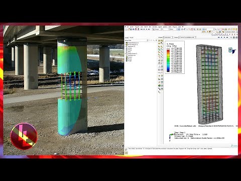 Abaqus Tutorial - Reinforced Concrete Pillar with Yielding