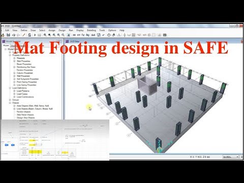 Mat Footing Foundation Design in SAFE | How to determine soil spring? | SAFE tutorial For Foundation