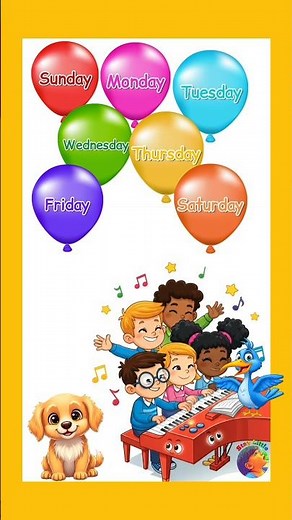 The week song for kids #staylittlechannel #learning #nursaryrhymes
