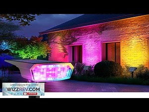 Color Changing Solar Spot Lights Outdoor 9 Lighting Modes Colored Solar Lights