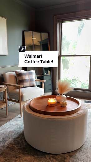 I found the cutest storage coffee table ottoman from @Walmart 😍 so cozy for fall too! #fallfinds #walmartfinds #walmartpartner #walmarthome Everything is linked for you on my LTK! https://liketk.it/4jxHR