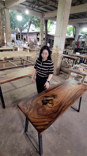 72K views · 528 reactions | Real wood dining and console table with resin! | Grains Furniture | Facebook