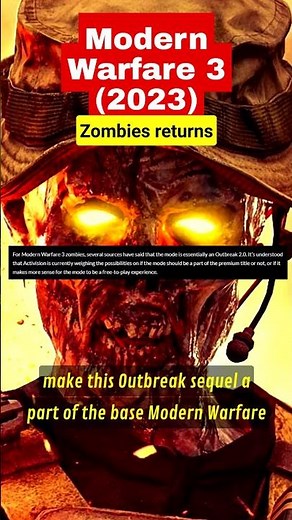Modern Warfare 3 Zombies Mode Revealed, Outbreak 2.0 Free to Play possible! (COD 2023 MW3 Zombies)