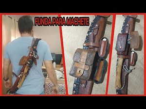 Multifunctional leather sheath for Truper 16-inch machete