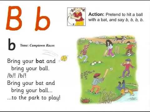 Phonics Letter B With song Jolly Phonics