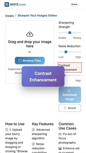 Sharpen Your Images Online for FREE #Shorts