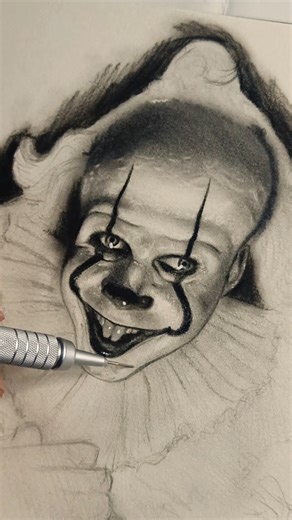 Pennywise Sketch 🥶🎈 #art #pennywise #sketch #drawing #itwelcometoderry