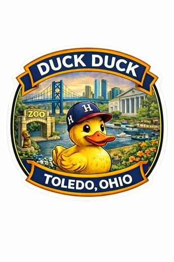 Duck Duck Toledo Ohio Sticker | Zoo Farm Truck Decal for Laptops, Water Bottles - Etsy