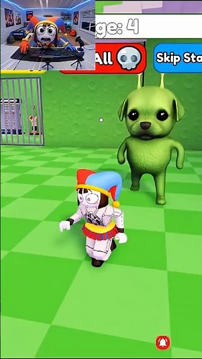 POMNI ESCAPES ALIEN DOG PRISON RUN 😱👽 (Roblox Obby)