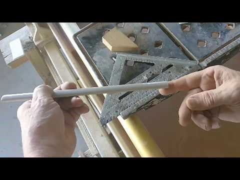 How To Cut A 45 On An Outside Corner | Cutting Tile Trim
