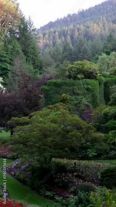 The famous gardens of Butchert on Victoria Island. Canada. The Butchart Gardens
