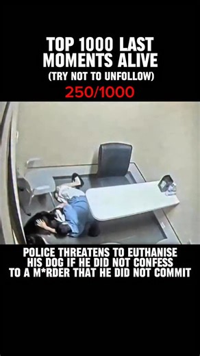 Last Moments Alive on Instagram: "Thomas Perez went to a police station to report his father missing. Seventeen hours later, after an intense interrogation in a small, windowless room designed to disorient him, he signed a confession to murder. Investigators used sleep deprivation, rotating interrogators, and relentless psychological pressure to wear him down. When verbal tactics failed, officers brought his small dog into the room. They told Perez the animal “knew” he was guilty and threatened