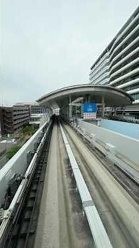 【ゆりかもめ】車窓 豊洲駅〜市場前駅 東京臨海新交通臨海線 自動案内軌条式旅客輸送システム yurikamome 東京港連絡橋